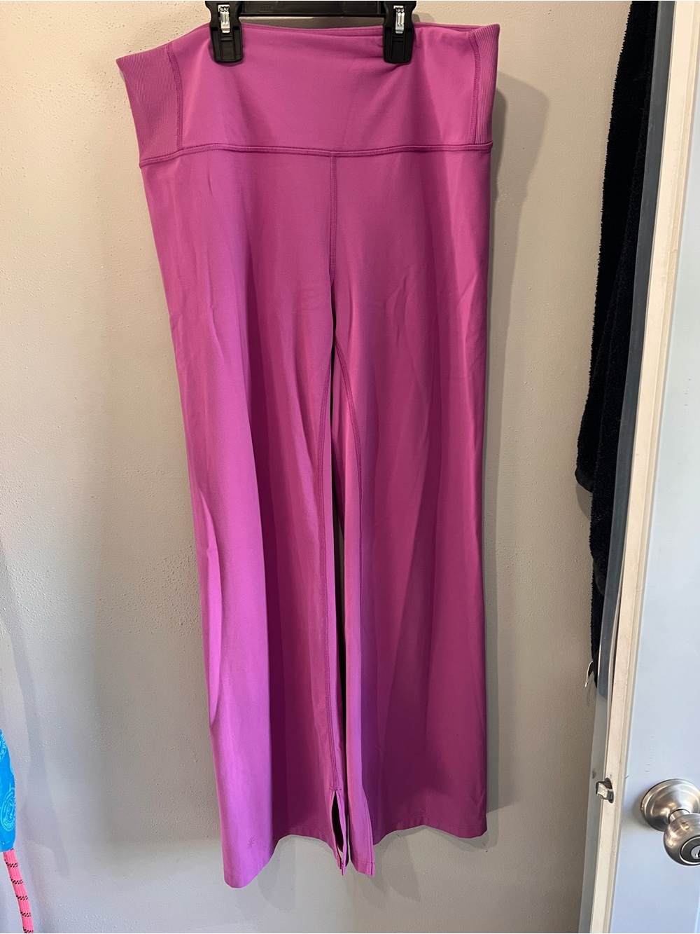 Athleta High Rise Leggings Large Tall LT Purple Yoga Pants Workout 25" Inseam